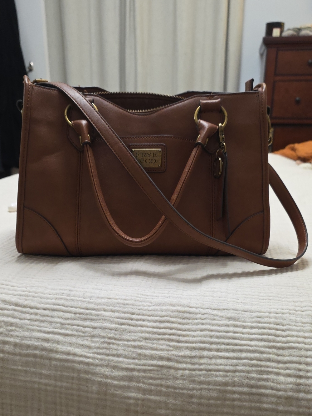 Frye Brown Shoulder Satchel